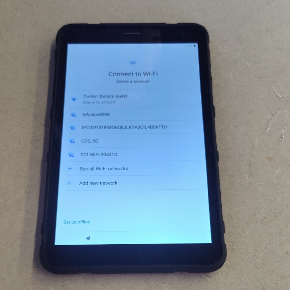 Black Tablet with Wi-Fi Connectivity